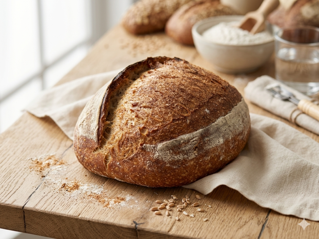 Classic Sourdough Hearth Loaf