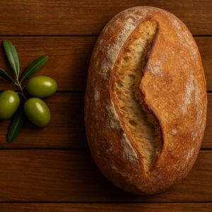Golden Sourdough with Olive Oil